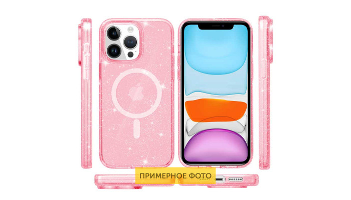 Чехол TPU Galaxy Sparkle (MagFit) для Apple iPhone 16 Pro (6.3