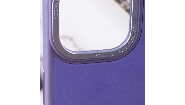Чехол TPU+Glass Sapphire Midnight Open Camera with MagSafe для Apple iPhone 15 (6.1