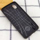 TPU чохол фактурний (з імітацією шкіри) для Samsung Galaxy M01 Core / A01 Core Чорний - фото