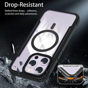 TPU+PC чехол Defense Clear with MagSafe для Apple iPhone 15 Pro Max (6.7