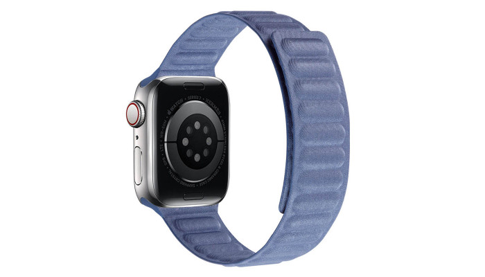 Ремешок FineWoven (AAA) для Apple watch 42mm/44mm/45mm Cerulean blue - фото