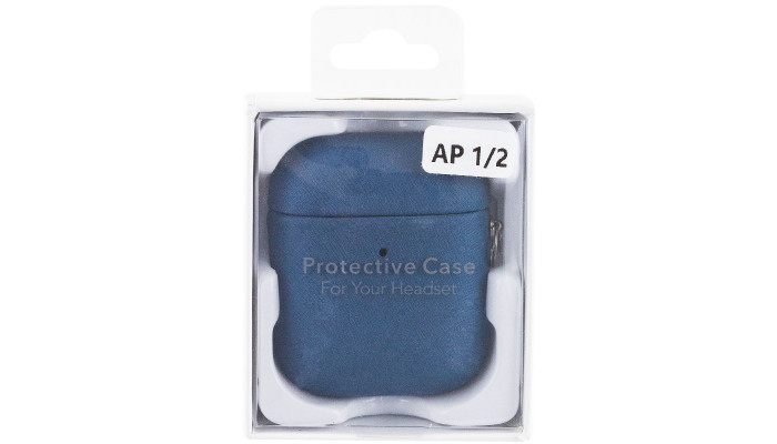 Футляр FineWoven (AAA) для Apple AirPods 1/2 Pacific Blue - фото