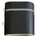 Кожаный футляр Suitcase для наушников AirPods 1/2 Black