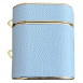 Кожаный футляр Suitcase для наушников AirPods 1/2 Blue