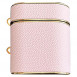 Кожаный футляр Suitcase для наушников AirPods 1/2 Pink