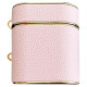 Шкіряний футляр Suitcase для навушників AirPods 1/2 Pink - фото