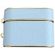 Кожаный футляр Suitcase для наушников AirPods 3 Blue - фото