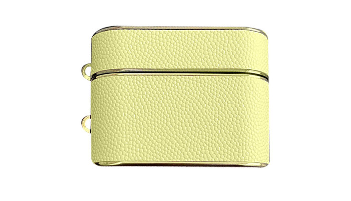 Кожаный футляр Suitcase для наушников AirPods 3 Khaki - фото