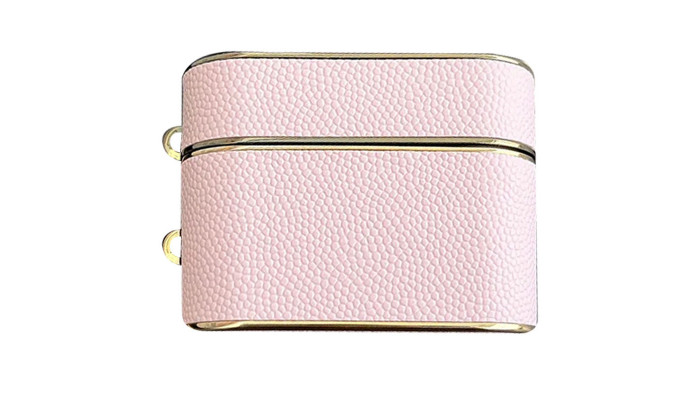 Кожаный футляр Suitcase для наушников AirPods 3 Pink - фото
