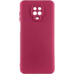 Чехол Silicone Cover Lakshmi Full Camera (A) для Xiaomi Redmi Note 9s / Note 9 Pro / Note 9 Pro Max Бордовый / Marsala