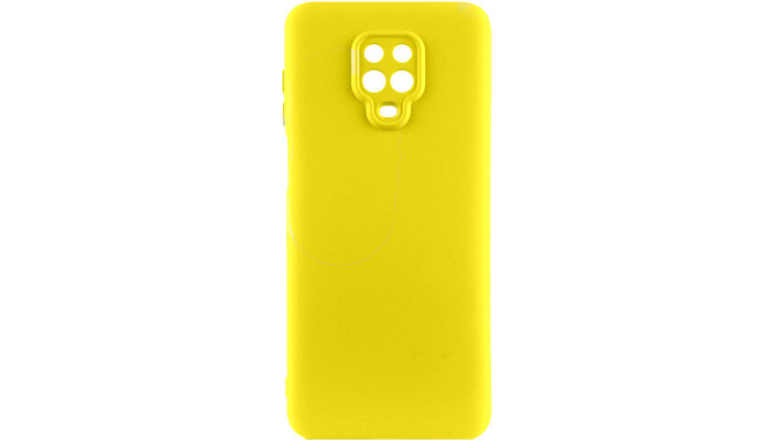 Чехол Silicone Cover Lakshmi Full Camera (A) для Xiaomi Redmi Note 9s / Note 9 Pro / Note 9 Pro Max Желтый / Flash - фото