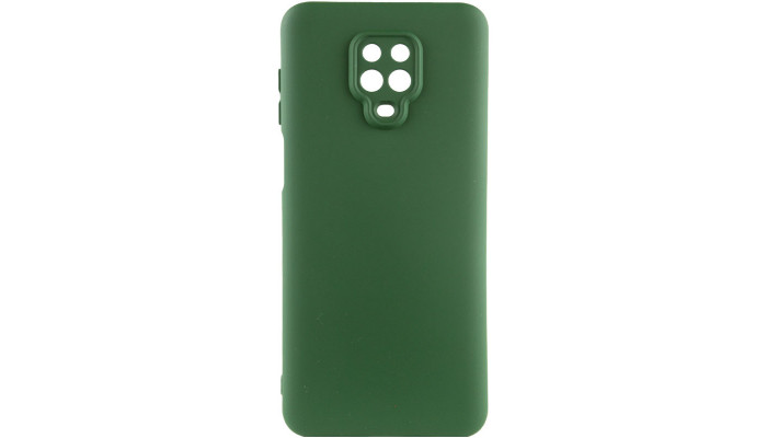 Чохол Silicone Cover Lakshmi Full Camera (A) для Xiaomi Redmi Note 9s / Note 9 Pro / Note 9 Pro Max Зелений / Dark green - фото
