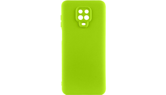 Чехол Silicone Cover Lakshmi Full Camera (A) для Xiaomi Redmi Note 9s / Note 9 Pro / Note 9 Pro Max Салатовый / Neon Green - фото