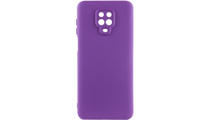 Чехол Silicone Cover Lakshmi Full Camera (A) для Xiaomi Redmi Note 9s / Note 9 Pro / Note 9 Pro Max Фиолетовый / Purple - фото