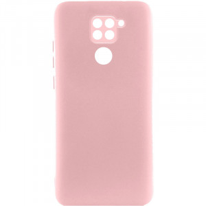 Чехол Silicone Cover Lakshmi Full Camera (A) для Xiaomi Redmi Note 9 / Redmi 10X Розовый / Pink