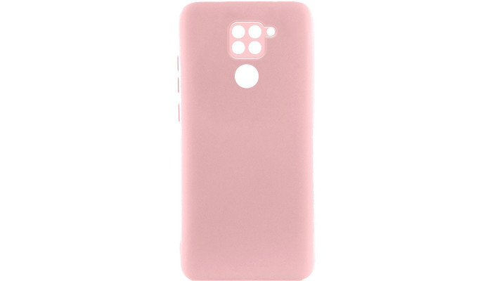 Чехол Silicone Cover Lakshmi Full Camera (A) для Xiaomi Redmi Note 9 / Redmi 10X Розовый / Pink - фото