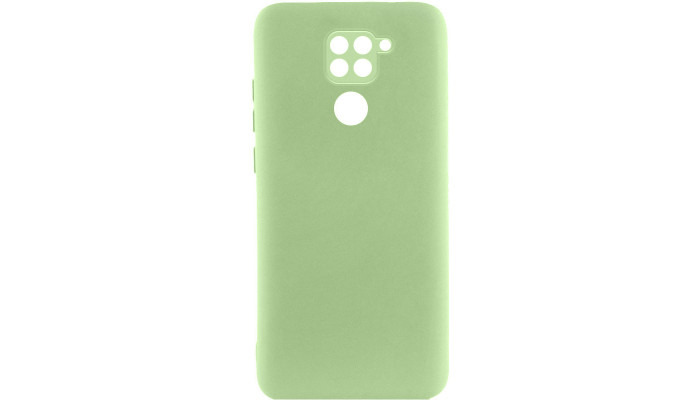 Чехол Silicone Cover Lakshmi Full Camera (A) для Xiaomi Redmi Note 9 / Redmi 10X Зеленый / Pistachio - фото