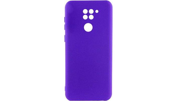 Чохол Silicone Cover Lakshmi Full Camera (A) для Xiaomi Redmi Note 9 / Redmi 10X Синій / Iris - фото