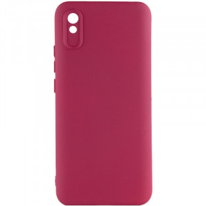 Чохол Silicone Cover Lakshmi Full Camera (A) для Xiaomi Redmi 9A Бордовий / Marsala