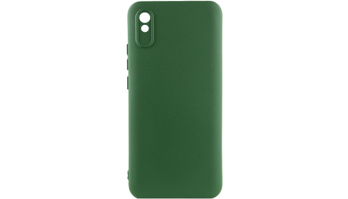 Чохол Silicone Cover Lakshmi Full Camera (A) для Xiaomi Redmi 9A Зелений / Dark green - фото