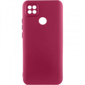 Чохол Silicone Cover Lakshmi Full Camera (A) для Xiaomi Redmi 9C Бордовий / Marsala