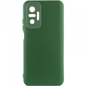 Чехол Silicone Cover Lakshmi Full Camera (A) для Xiaomi Redmi Note 10 Pro / 10 Pro Max Зеленый / Dark green