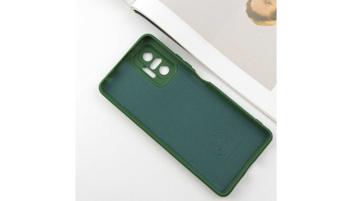 Чехол Silicone Cover Lakshmi Full Camera (A) для Xiaomi Redmi Note 10 Pro / 10 Pro Max Зеленый / Dark green - фото