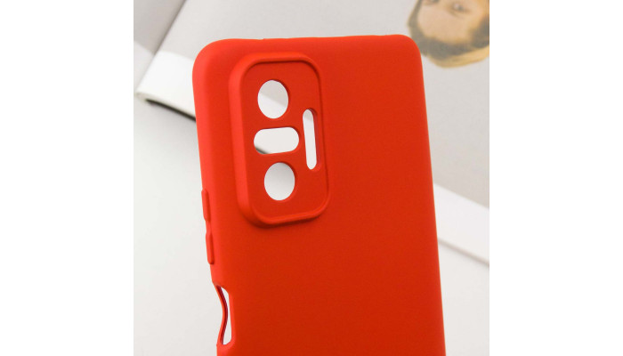 Чехол Silicone Cover Lakshmi Full Camera (A) для Xiaomi Redmi Note 10 Pro / 10 Pro Max Красный / Red - фото