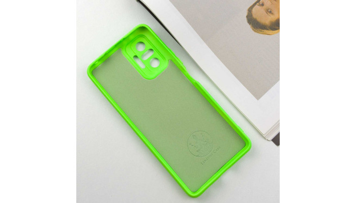 Чехол Silicone Cover Lakshmi Full Camera (A) для Xiaomi Redmi Note 10 Pro / 10 Pro Max Салатовый / Neon Green - фото