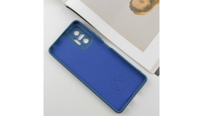 Чехол Silicone Cover Lakshmi Full Camera (A) для Xiaomi Redmi Note 10 Pro / 10 Pro Max Синий / Navy Blue - фото