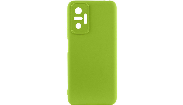 Чехол Silicone Cover Lakshmi Full Camera (A) для Xiaomi Redmi Note 10 Pro / 10 Pro Max Зеленый / Pistachio - фото