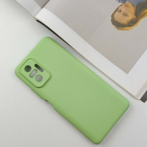 Чехол Silicone Cover Lakshmi Full Camera (A) для Xiaomi Redmi Note 10 Pro / 10 Pro Max Зеленый / Pistachio