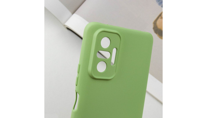 Чохол Silicone Cover Lakshmi Full Camera (A) для Xiaomi Redmi Note 10 Pro / 10 Pro Max Зелений / Pistachio - фото