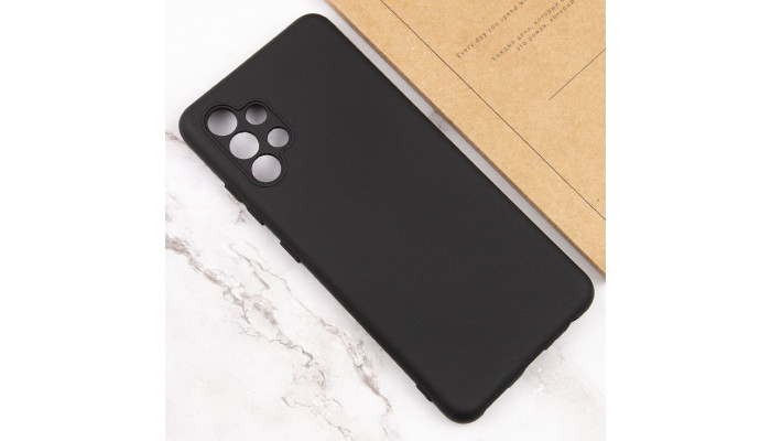 Чехол Silicone Cover Lakshmi Full Camera (A) для Samsung Galaxy A32 4G Черный / Black - фото