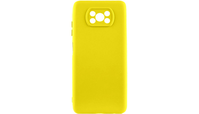 Чохол Silicone Cover Lakshmi Full Camera (A) для Xiaomi Poco X3 NFC / Poco X3 Pro Жовтий / Flash - фото