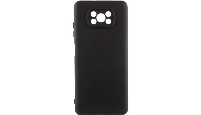 Чохол Silicone Cover Lakshmi Full Camera (A) для Xiaomi Poco X3 NFC / Poco X3 Pro Чорний / Black - фото