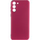 Чехол Silicone Cover Lakshmi Full Camera (A) для Samsung Galaxy S21 FE Бордовый / Marsala - фото
