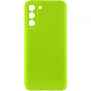 Чехол Silicone Cover Lakshmi Full Camera (A) для Samsung Galaxy S21 FE Салатовый / Neon Green