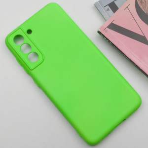 Чехол Silicone Cover Lakshmi Full Camera (A) для Samsung Galaxy S21 FE Салатовый / Neon Green