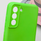 Чехол Silicone Cover Lakshmi Full Camera (A) для Samsung Galaxy S21 FE Салатовый / Neon Green - фото