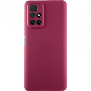 Чехол Silicone Cover Lakshmi Full Camera (A) для Xiaomi Redmi 10 Бордовый / Marsala