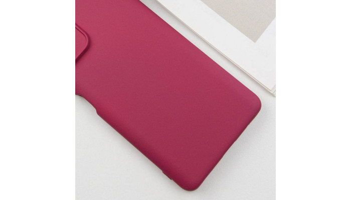 Чехол Silicone Cover Lakshmi Full Camera (A) для Xiaomi Redmi 10 Бордовый / Marsala - фото