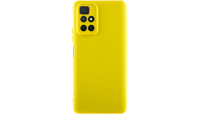 Чехол Silicone Cover Lakshmi Full Camera (A) для Xiaomi Redmi 10 Желтый / Flash - фото