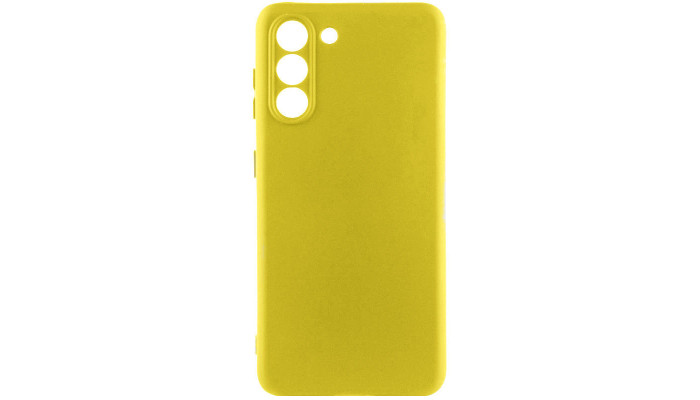 Чехол Silicone Cover Lakshmi Full Camera (A) для Samsung Galaxy S22 Желтый / Flash - фото