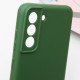 Чехол Silicone Cover Lakshmi Full Camera (A) для Samsung Galaxy S22 Зеленый / Dark green - фото