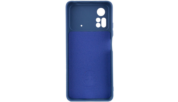 Чохол Silicone Cover Lakshmi Full Camera (A) для Xiaomi Poco X4 Pro 5G Синій / Navy Blue - фото