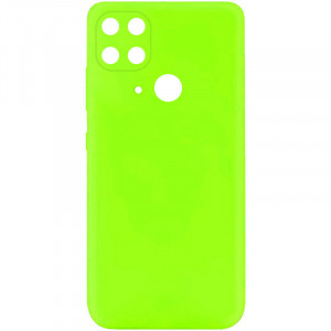 Чехол Silicone Cover Lakshmi Full Camera (A) для Xiaomi Redmi 10C Салатовый / Neon Green