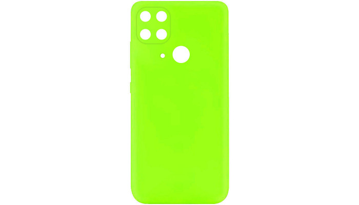 Чехол Silicone Cover Lakshmi Full Camera (A) для Xiaomi Redmi 10C Салатовый / Neon Green - фото