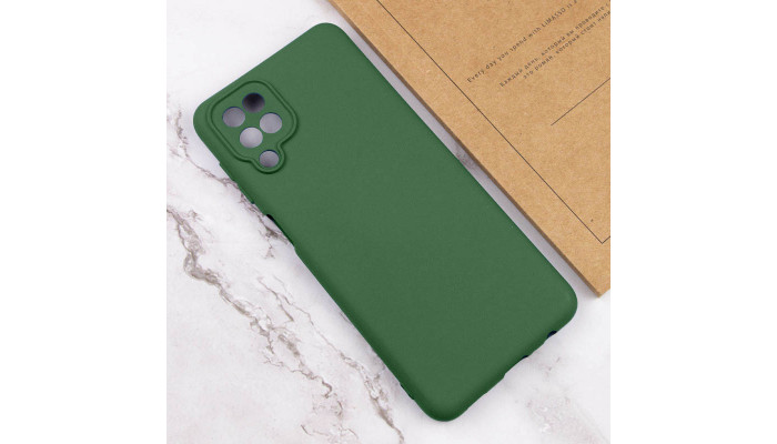 Чехол Silicone Cover Lakshmi Full Camera (A) для Samsung Galaxy M33 5G Зеленый / Dark green - фото