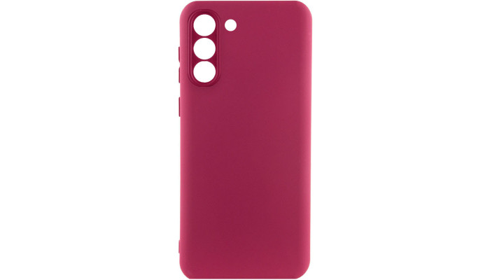 Чохол Silicone Cover Lakshmi Full Camera (A) для Samsung Galaxy S23 Бордовий / Marsala - фото